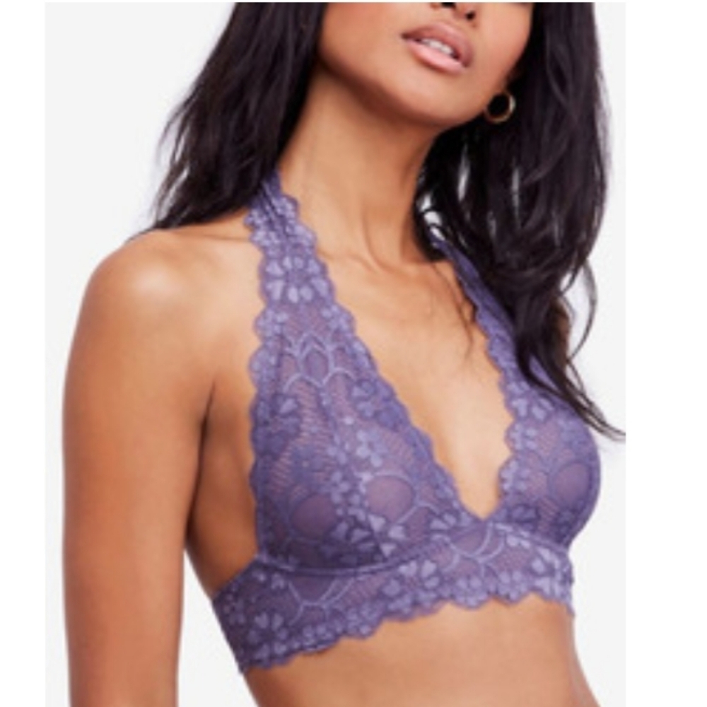 Free People Gallon Lace halter bralette